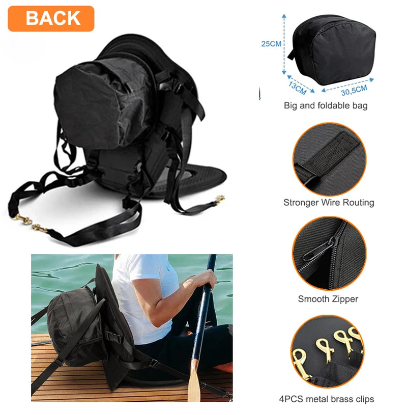 Kayak Seat Boat Seat Kayak Accessories Asiento Kayak Adjustable Backrest with Boat Cushion Paddle Board Kayak Padded Seat