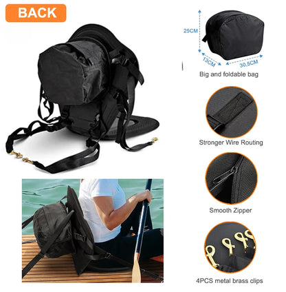 Kayak Seat Boat Seat Kayak Accessories Asiento Kayak Adjustable Backrest with Boat Cushion Paddle Board Kayak Padded Seat